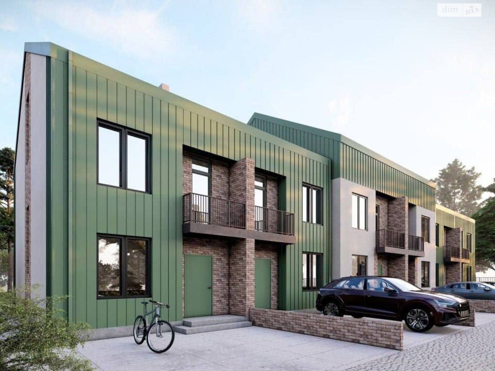 двухэтажный таунхаус, 103 кв. м, керамический блок. Продажа в Ирпене фото 1