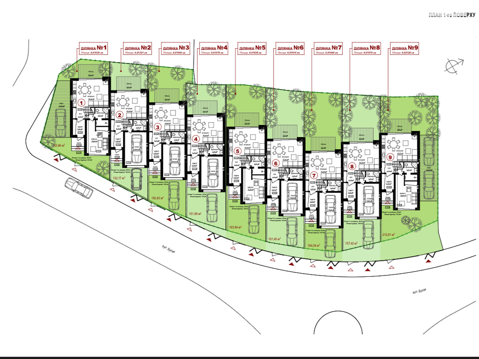 двухэтажный таунхаус, 121 кв. м, кирпич. Продажа в Ивано-Франковске фото 1