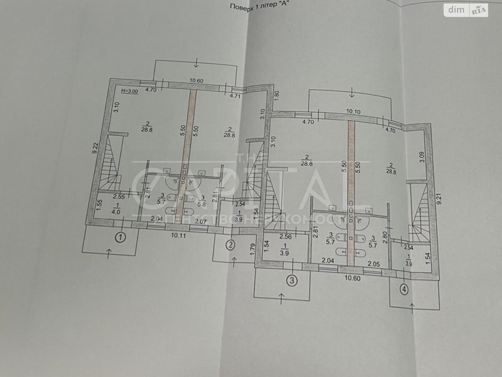 двоповерховий таунхаус, 1000 кв. м, цегла. Продаж в Києві, район Микільська Борщагівка фото 1