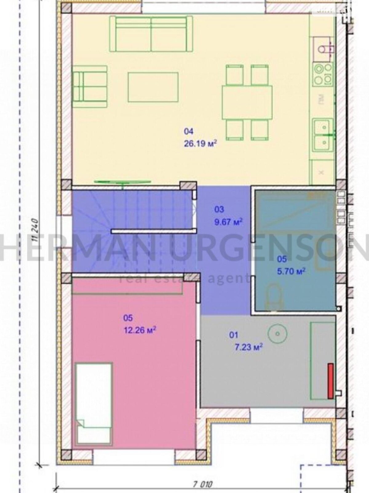 двоповерховий таунхаус, 130 кв. м, кирпич. Продаж у Кінчеші фото 1 двоповерховий таунхаус, 130 кв. м, кирпич. Продаж у Кінчеші фото 1
