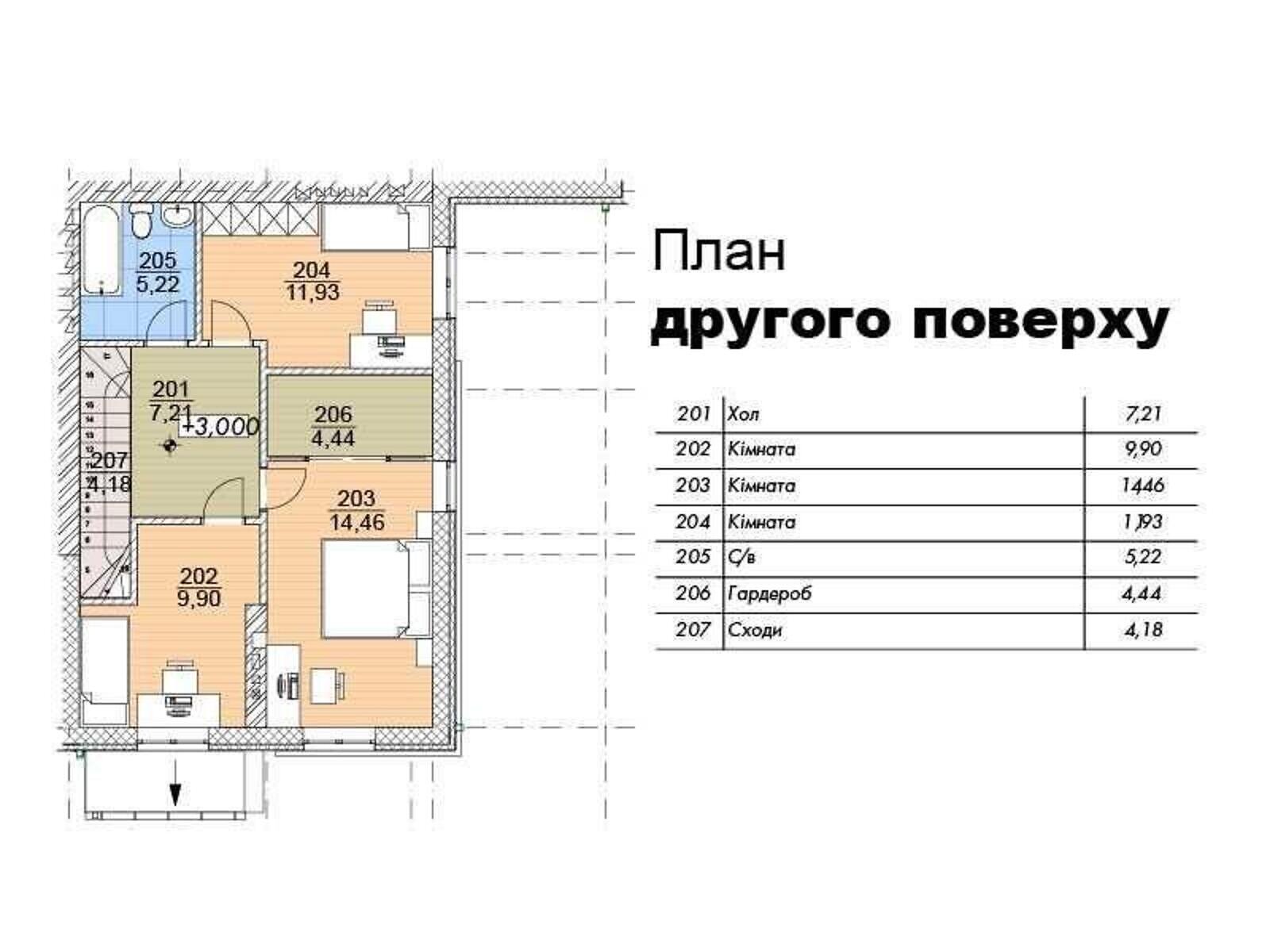 двухэтажный таунхаус, 115 кв. м, газобетон. Продажа в Коцюбинском фото 1