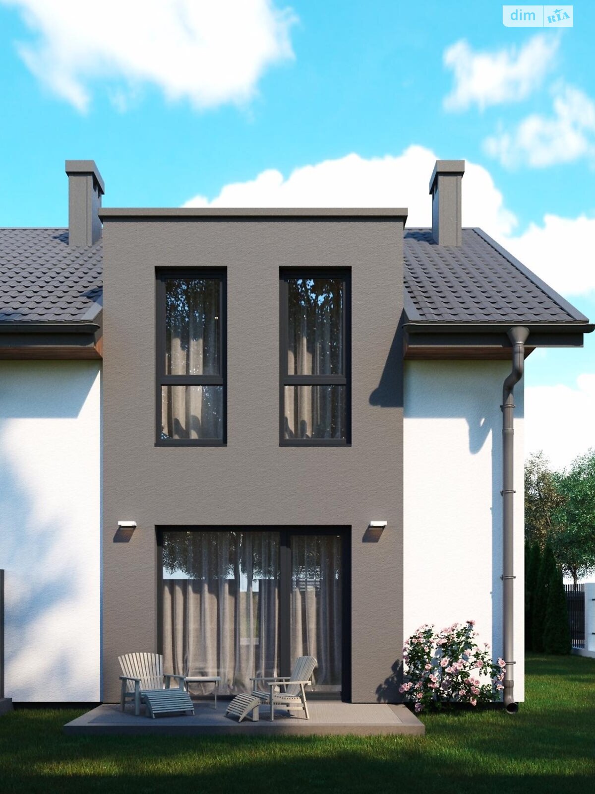 двухэтажный таунхаус, 125 кв. м, кирпич. Продажа в Криховцах фото 1