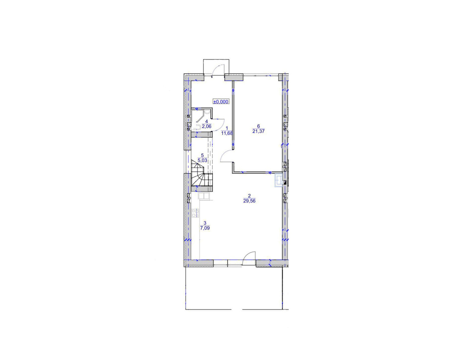 двоповерховий таунхаус, 151 кв. м, цегла. Продаж у Крихівцях фото 1