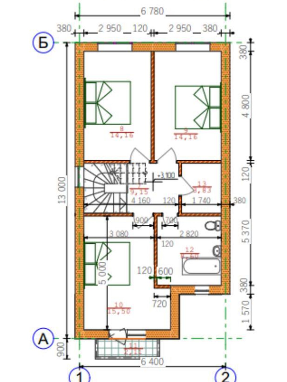 двухэтажный таунхаус, 135 кв. м, кирпич. Продажа в Криховцах фото 1 двухэтажный таунхаус, 135 кв. м, кирпич. Продажа в Криховцах фото 1