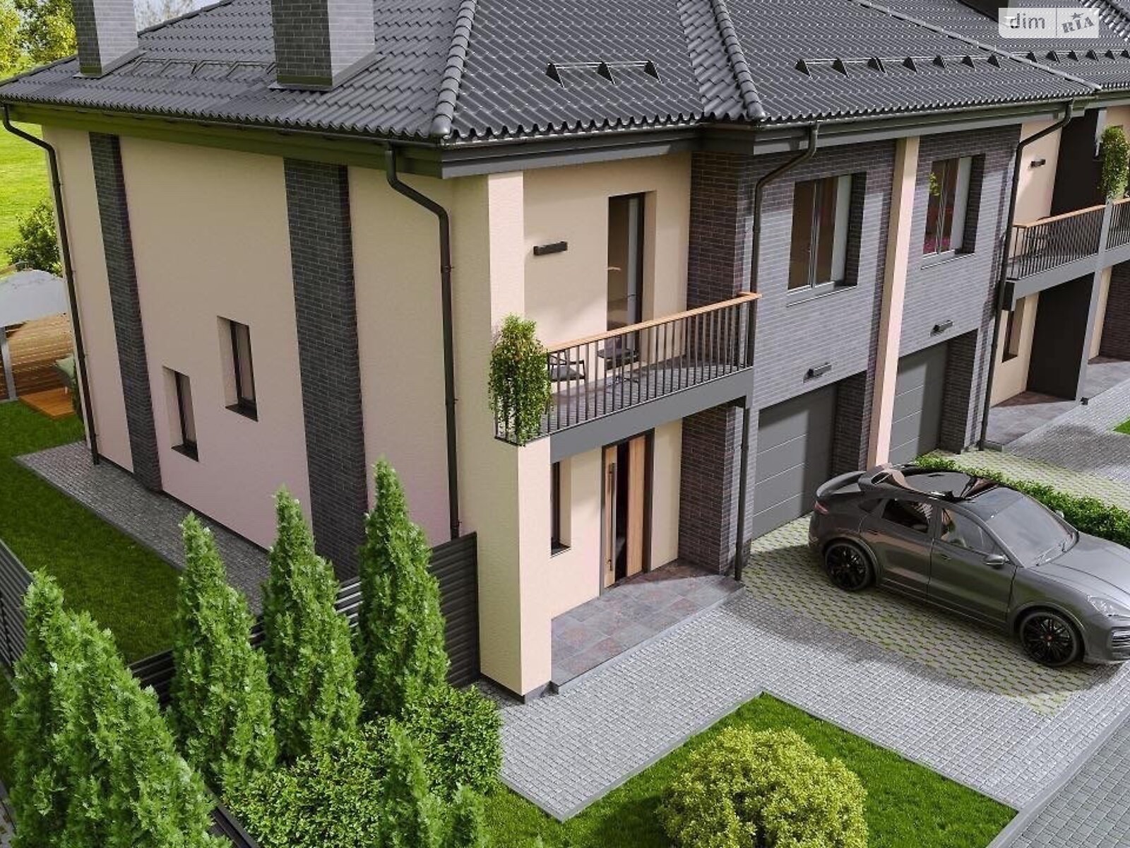 двухэтажный таунхаус, 136 кв. м, кирпич. Продажа в Криховцах фото 1 двухэтажный таунхаус, 136 кв. м, кирпич. Продажа в Криховцах фото 1