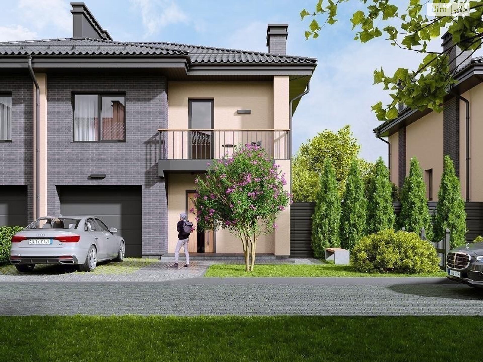 двухэтажный таунхаус, 136 кв. м, кирпич. Продажа в Криховцах фото 1 двухэтажный таунхаус, 136 кв. м, кирпич. Продажа в Криховцах фото 1