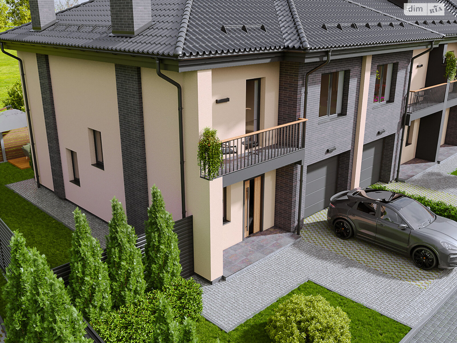 двоповерховий таунхаус, 135.9 кв. м, цегла. Продаж у Крихівцях фото 1 двоповерховий таунхаус, 135.9 кв. м, цегла. Продаж у Крихівцях фото 1
