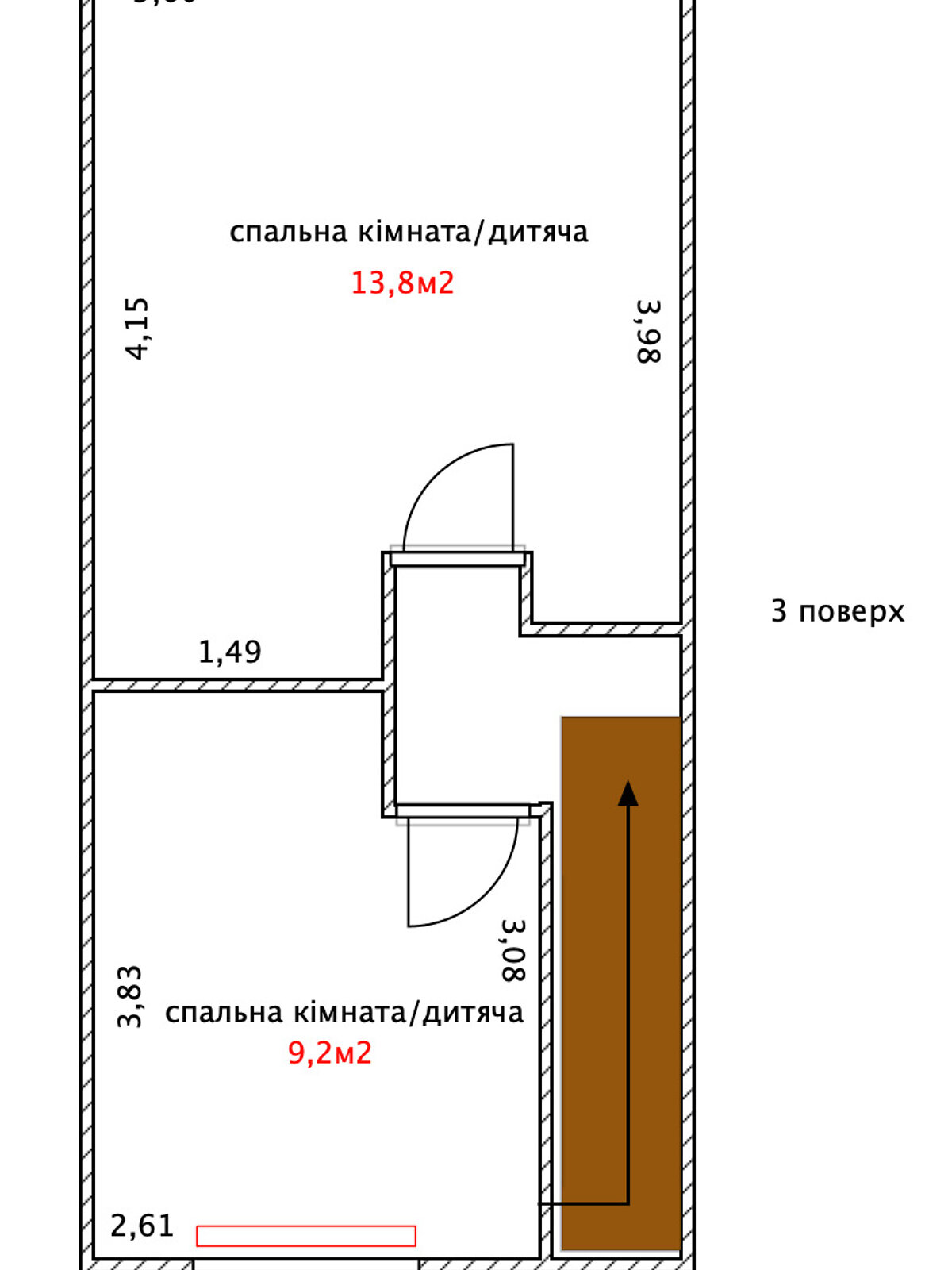 триповерховий таунхаус, 84.4 кв. м, газобетон. Продаж у Крюківщині фото 1