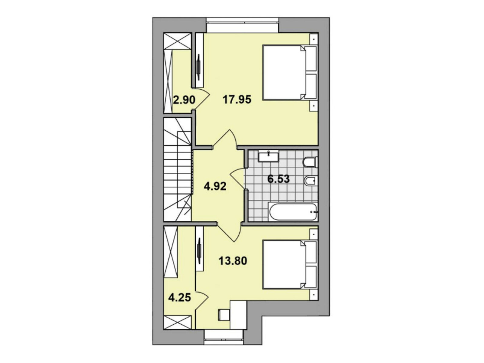 двухэтажный таунхаус, 97 кв. м, монолитно-каркасный. Продажа в Львове район Лычаковский фото 1