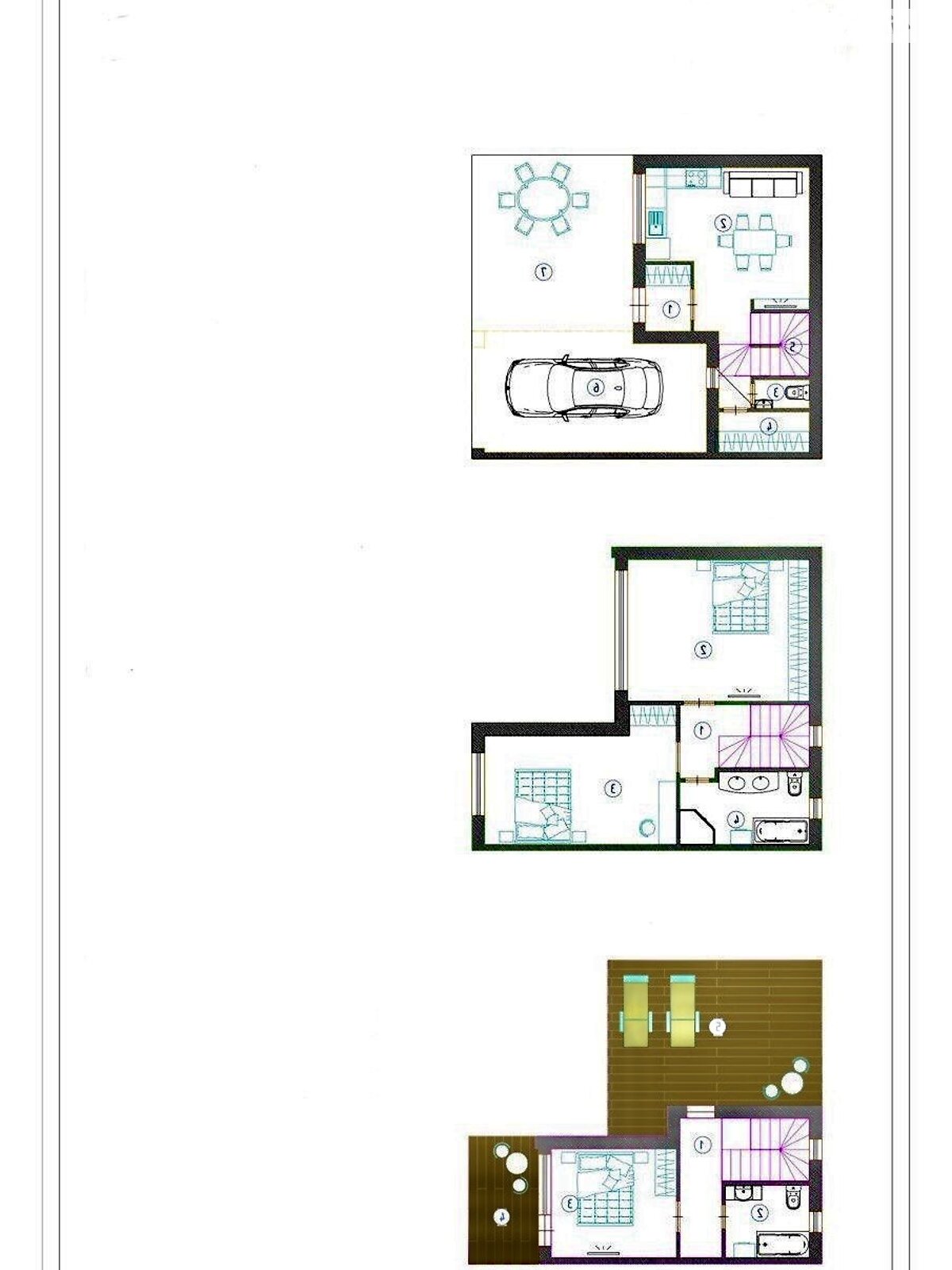 триповерховий таунхаус, 117.9 кв. м, цегла. Продаж в Одесі, район Чубаївка фото 1