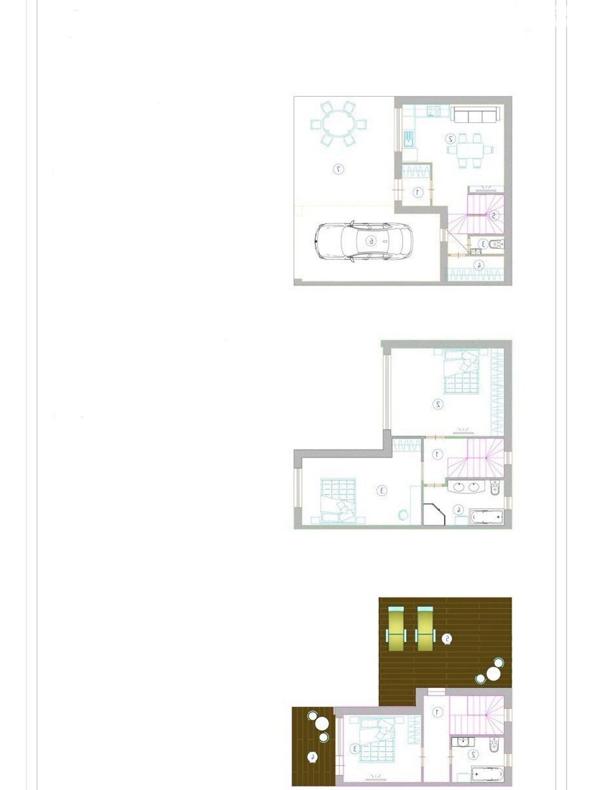 триповерховий таунхаус, 117.9 кв. м, цегла. Продаж в Одесі, район Чубаївка фото 1