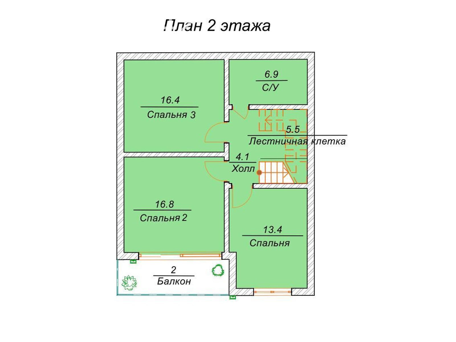 двухэтажный таунхаус, 130 кв. м, кирпич. Продажа в Одессе район Таирова фото 1
