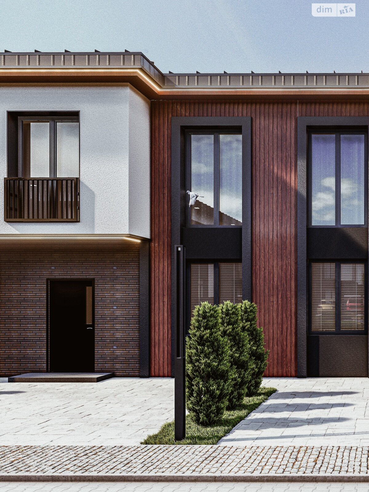 двоповерховий таунхаус, 83 кв. м, керамический блок. Продаж у Петропавлівській Борщагівці фото 1