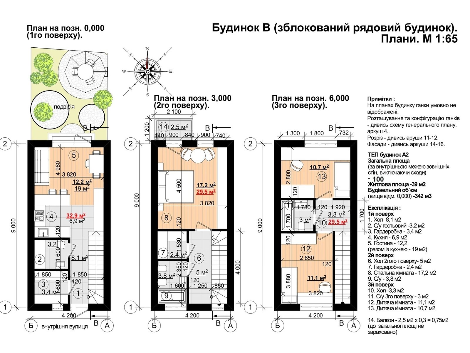 триповерховий таунхаус, 100 кв. м, газобетон. Продаж у Гатне фото 1 триповерховий таунхаус, 100 кв. м, газобетон. Продаж у Гатне фото 1