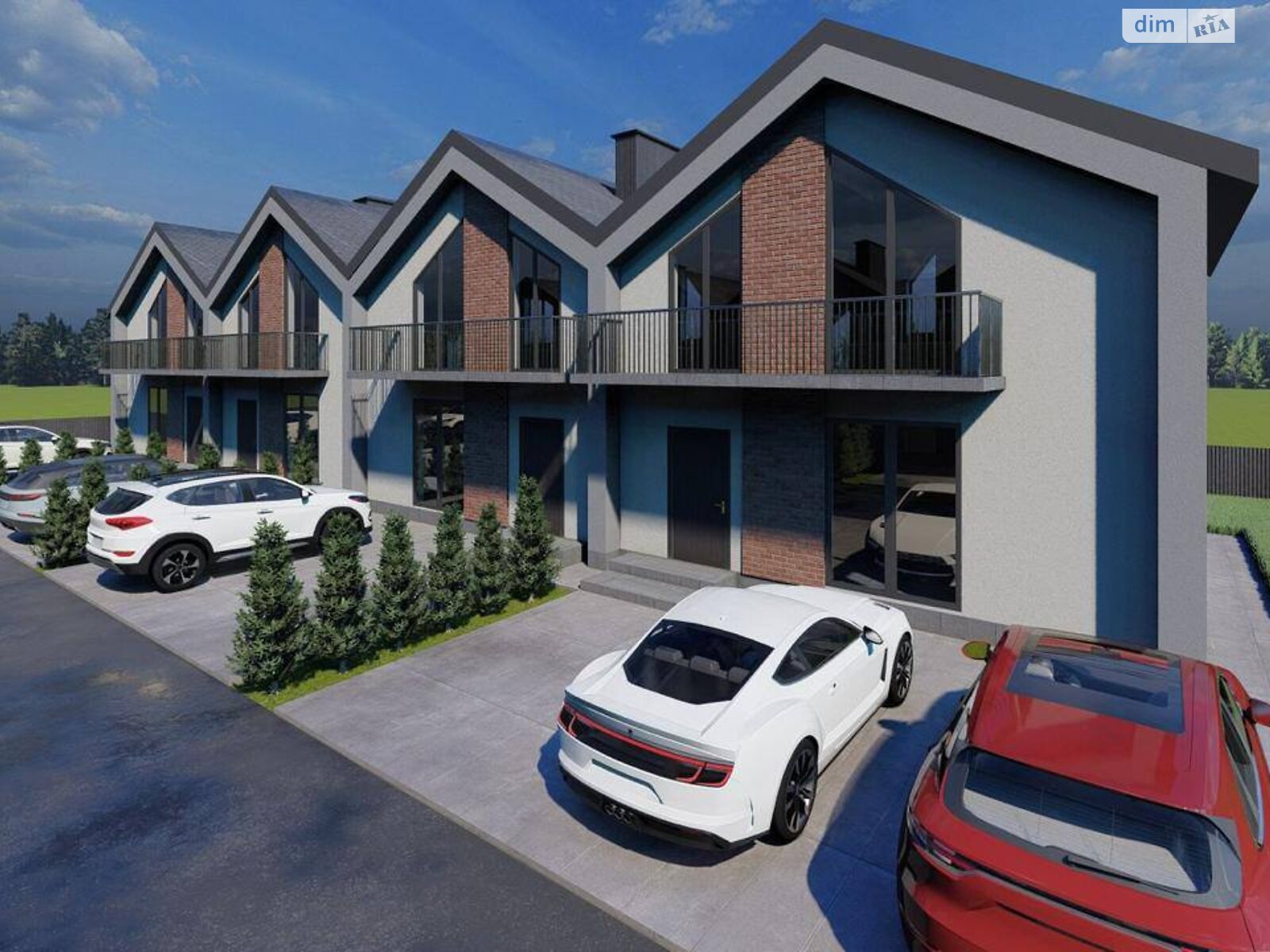 двоповерховий таунхаус, 110 кв. м, цегла. Продаж у Прибузькому фото 1