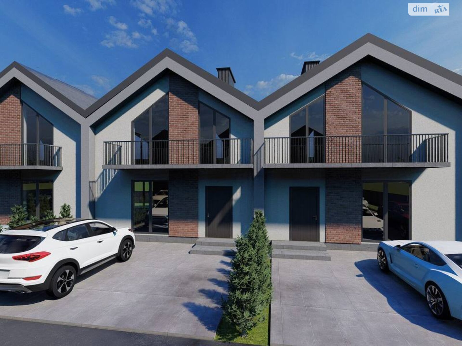 двоповерховий таунхаус, 110 кв. м, цегла. Продаж у Прибузькому фото 1