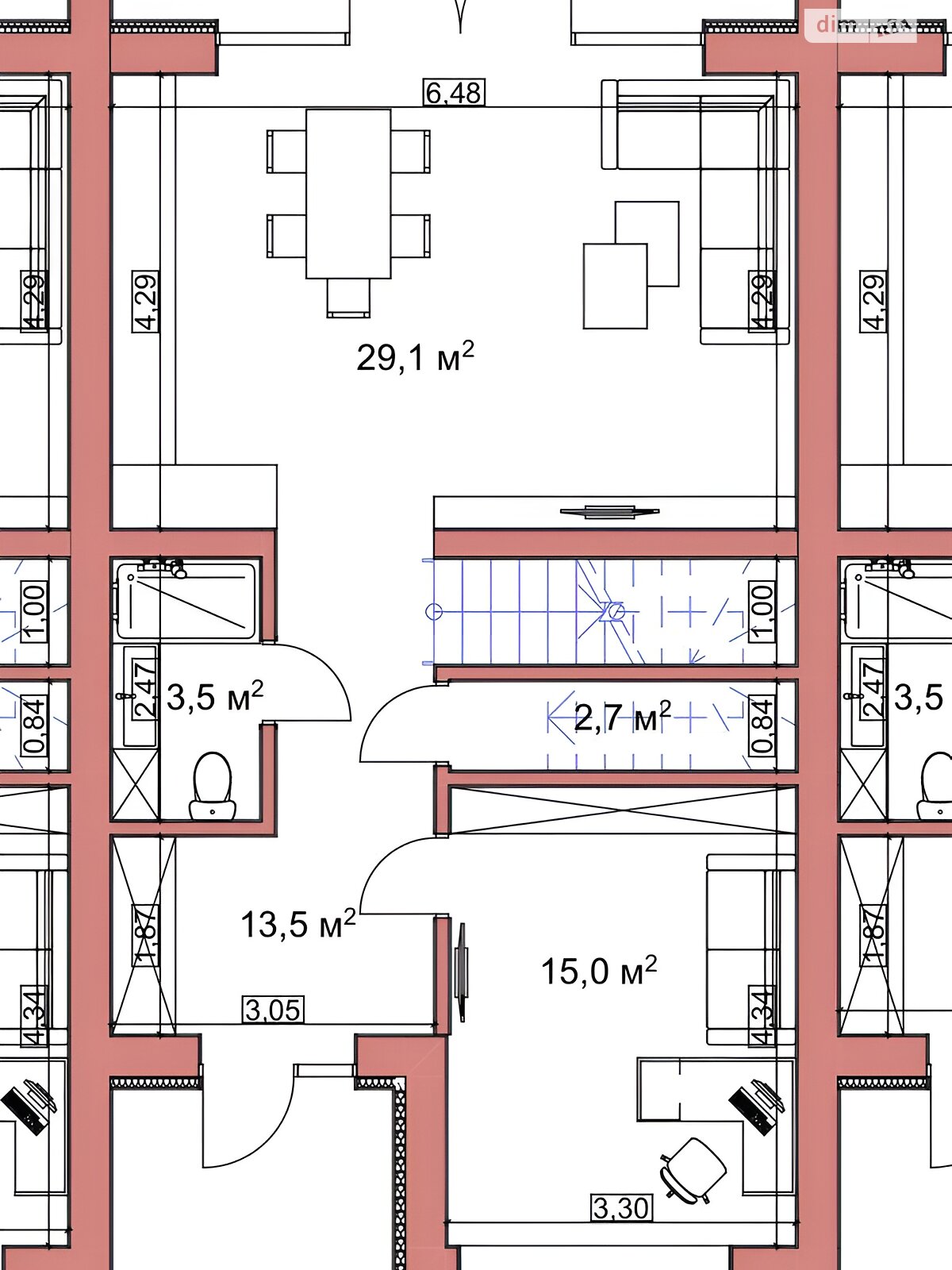 двоповерховий таунхаус, 130 кв. м, цегла. Продаж в Рівному, район Авторинок фото 1 двоповерховий таунхаус, 130 кв. м, цегла. Продаж в Рівному, район Авторинок фото 1