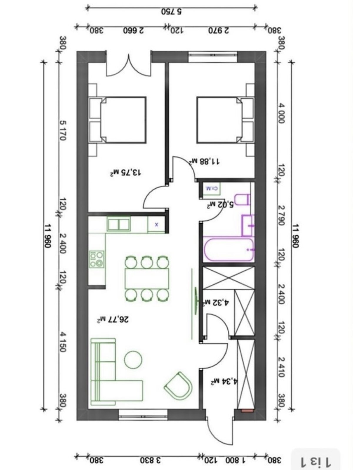 одноэтажный таунхаус, 68 кв. м, кирпич. Продажа в Ровно район Авторынок фото 1 одноэтажный таунхаус, 68 кв. м, кирпич. Продажа в Ровно район Авторынок фото 1
