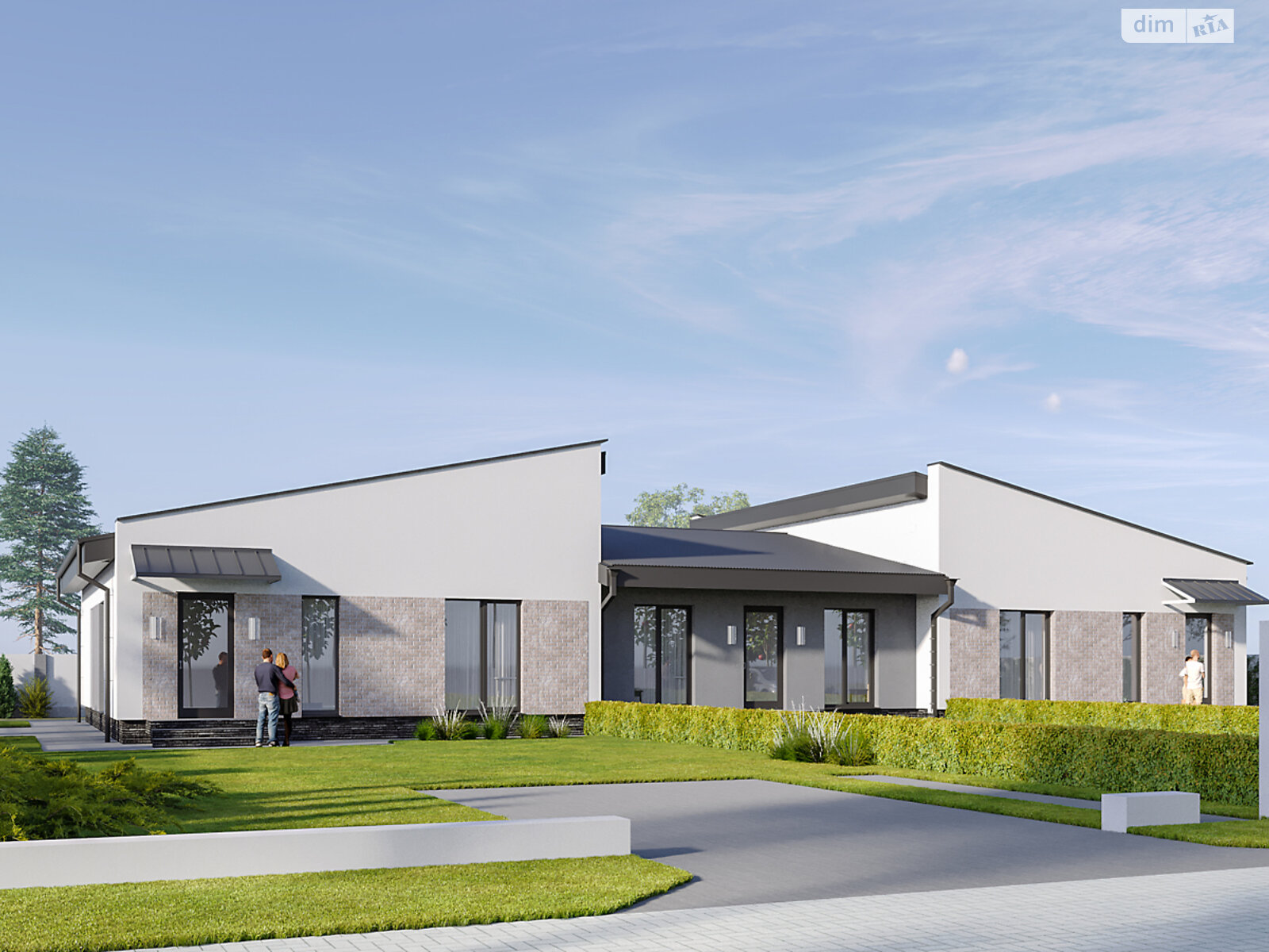 одноэтажный таунхаус, 95 кв. м, кирпич. Продажа в Обарове фото 1 одноэтажный таунхаус, 95 кв. м, кирпич. Продажа в Обарове фото 1