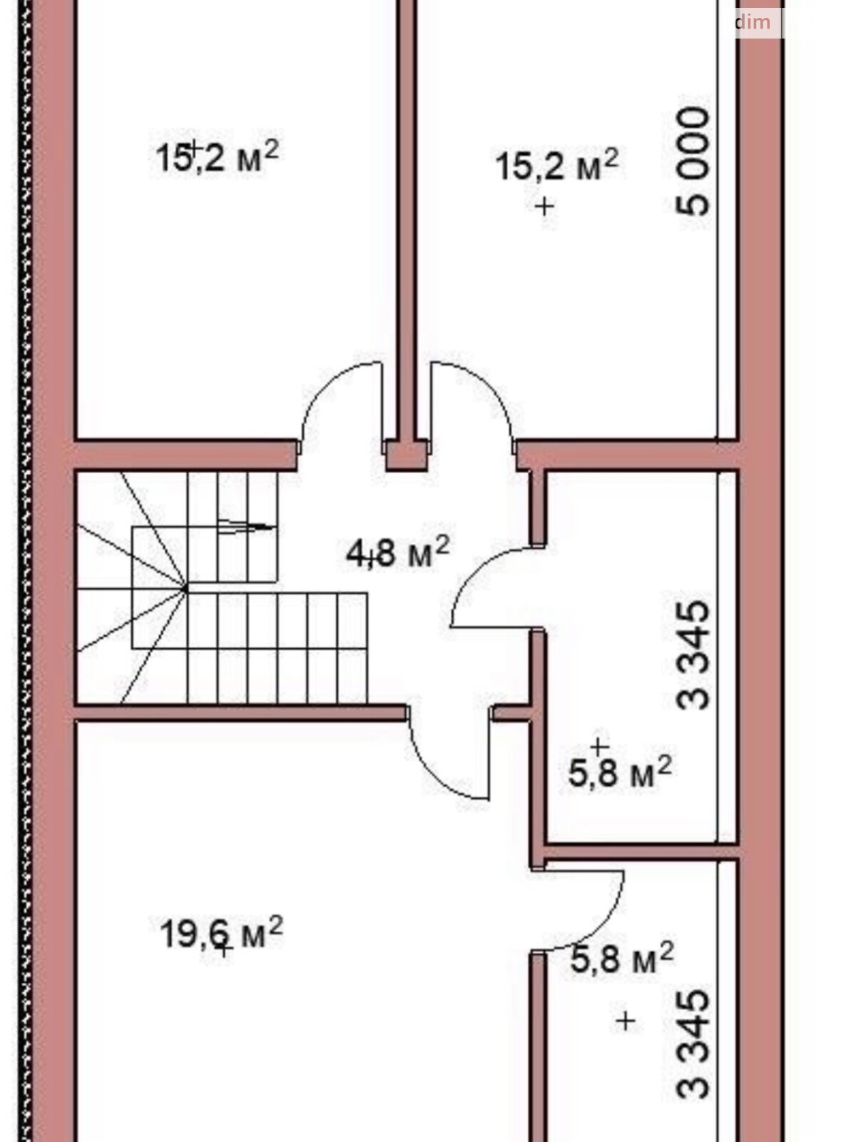 двухэтажный таунхаус, 127 кв. м, кирпич. Продажа в Ровно район Счастливое фото 1