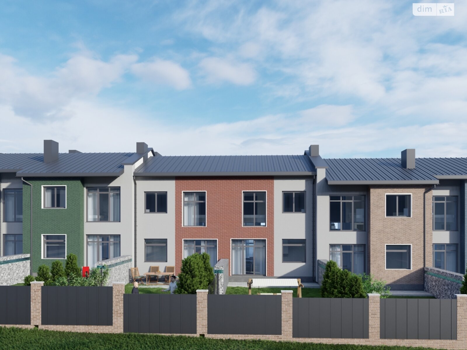 двухэтажный таунхаус, 105 кв. м, кирпич. Продажа в Ровно район Счастливое фото 1