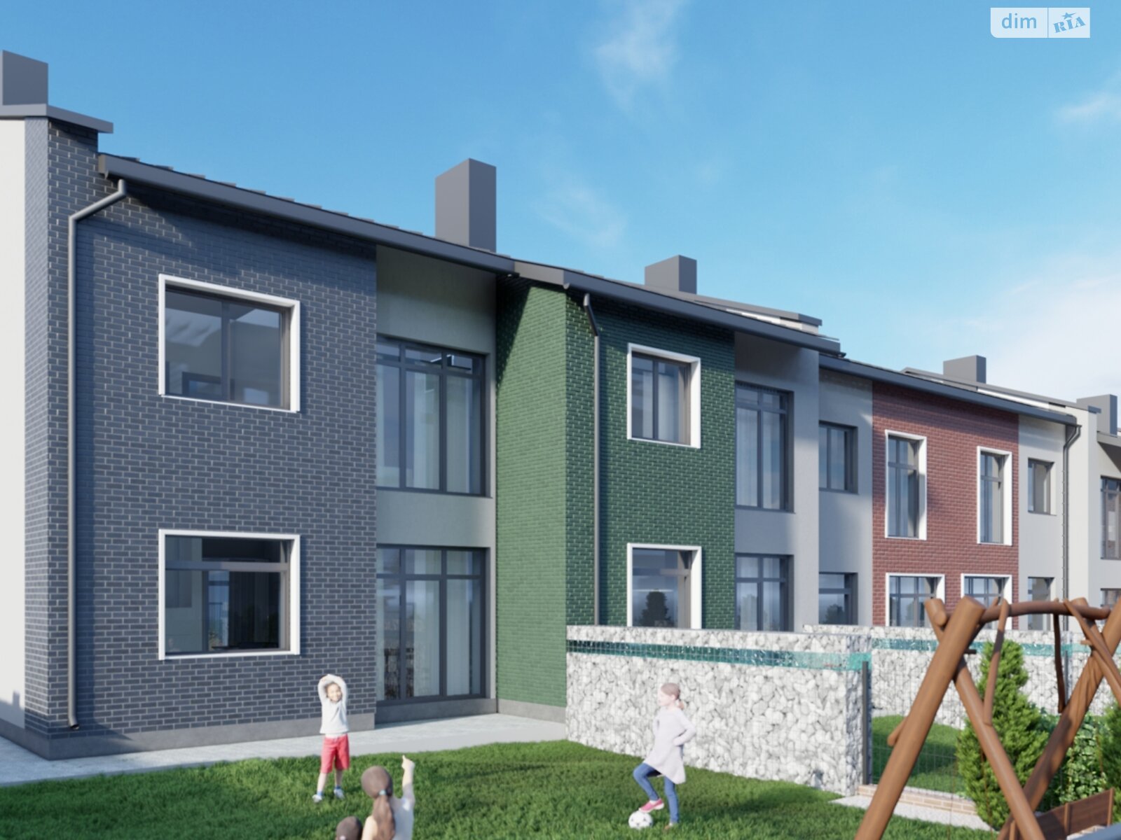 двухэтажный таунхаус, 105 кв. м, кирпич. Продажа в Ровно район Счастливое фото 1