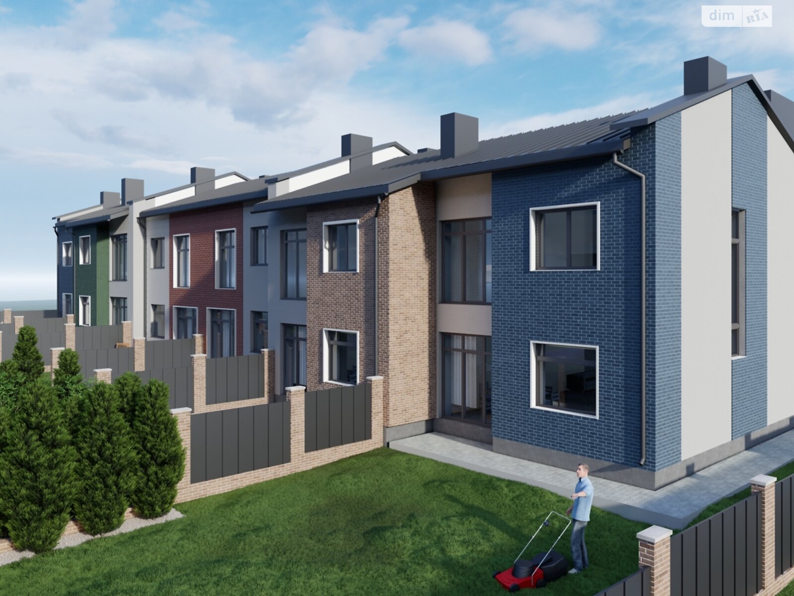 двухэтажный таунхаус, 105 кв. м, кирпич. Продажа в Ровно район Счастливое фото 1