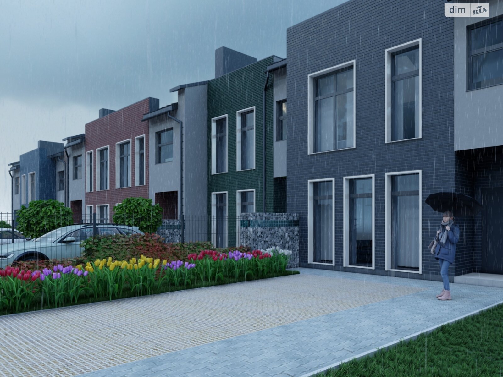 двухэтажный таунхаус, 105 кв. м, кирпич. Продажа в Ровно район Счастливое фото 1