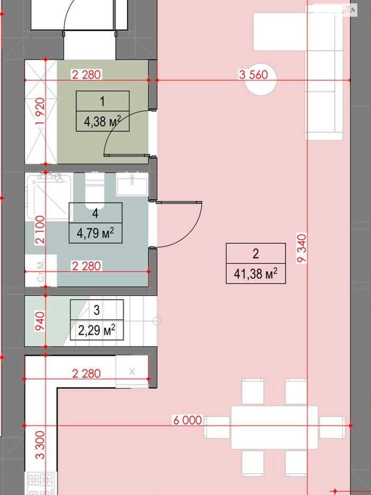 двухэтажный таунхаус, 105 кв. м, кирпич. Продажа в Ровно район Счастливое фото 1