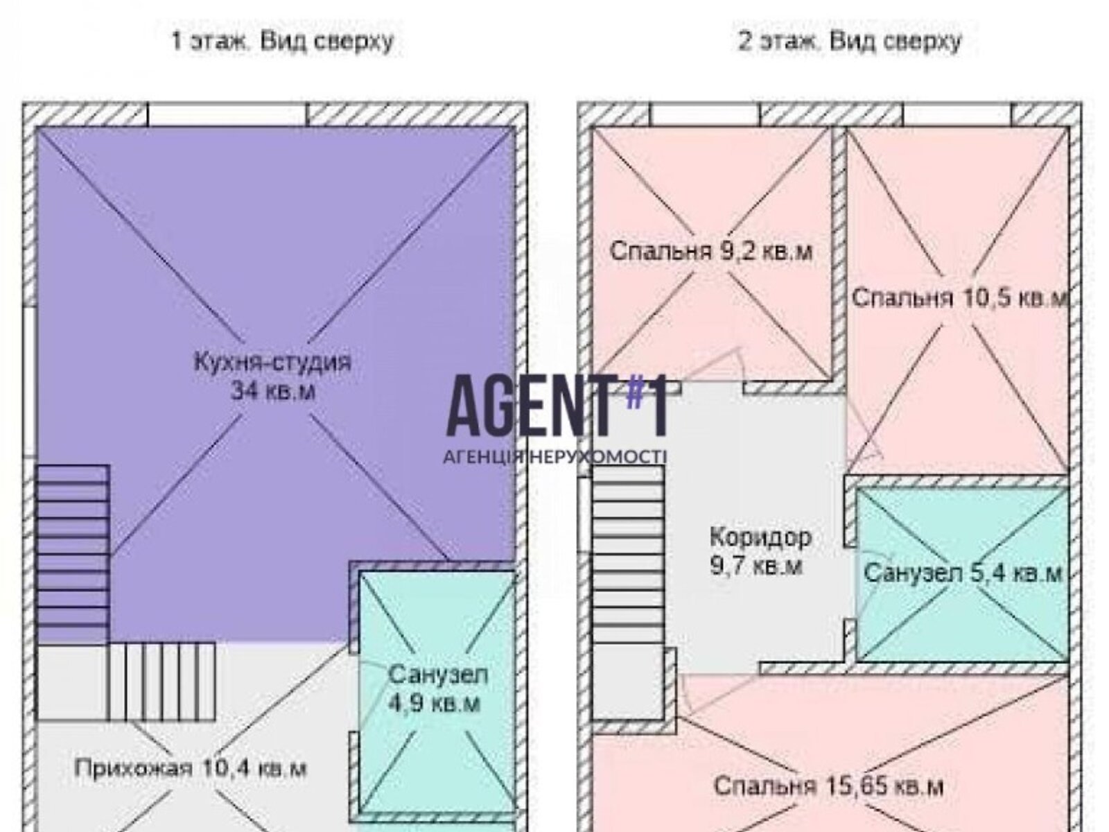 двухэтажный таунхаус, 108 кв. м, кирпич. Продажа в Софиевской Борщаговке фото 1