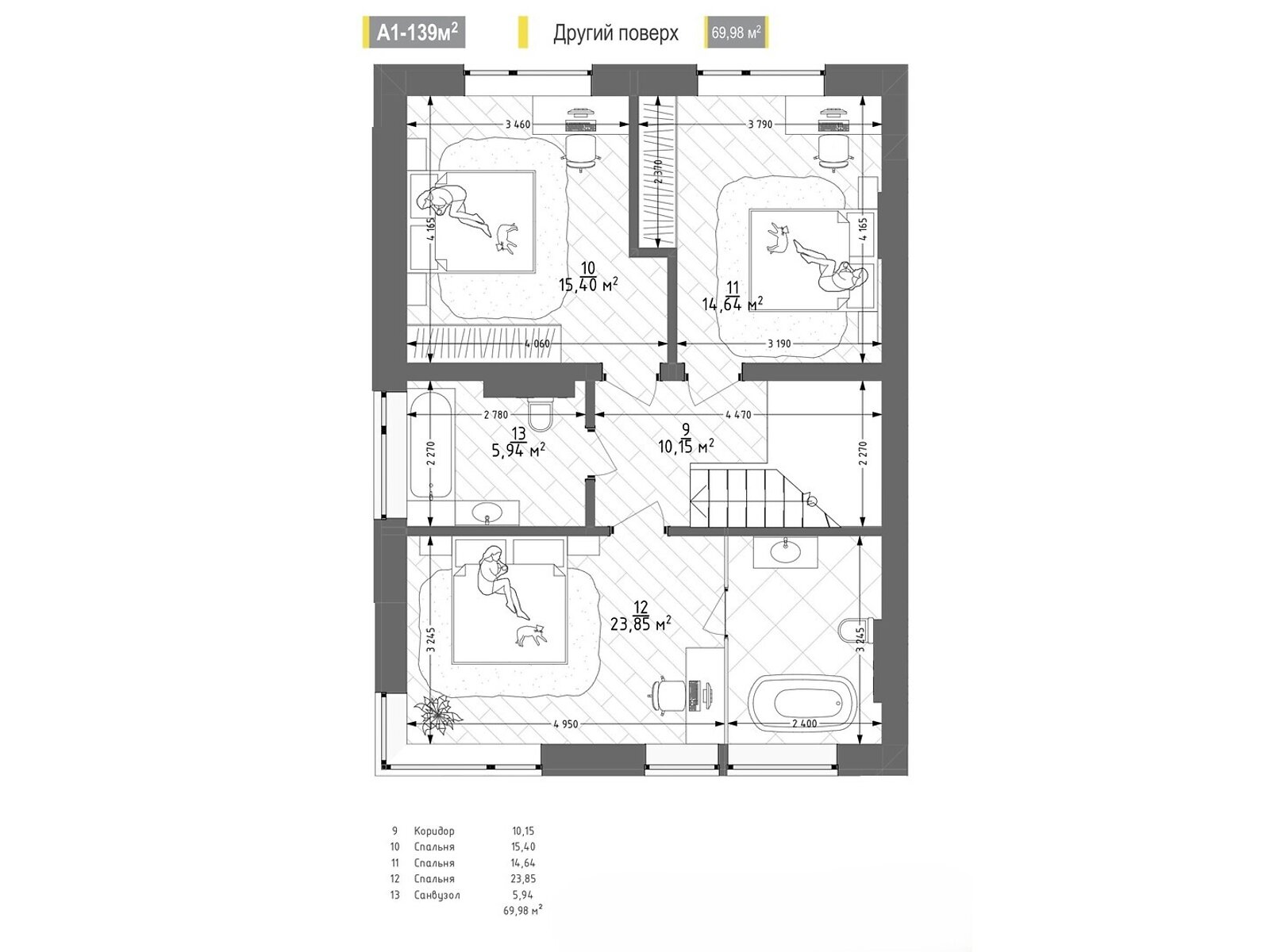 трехэтажный таунхаус, 139 кв. м, керамический блок. Продажа в Сокольниках фото 1