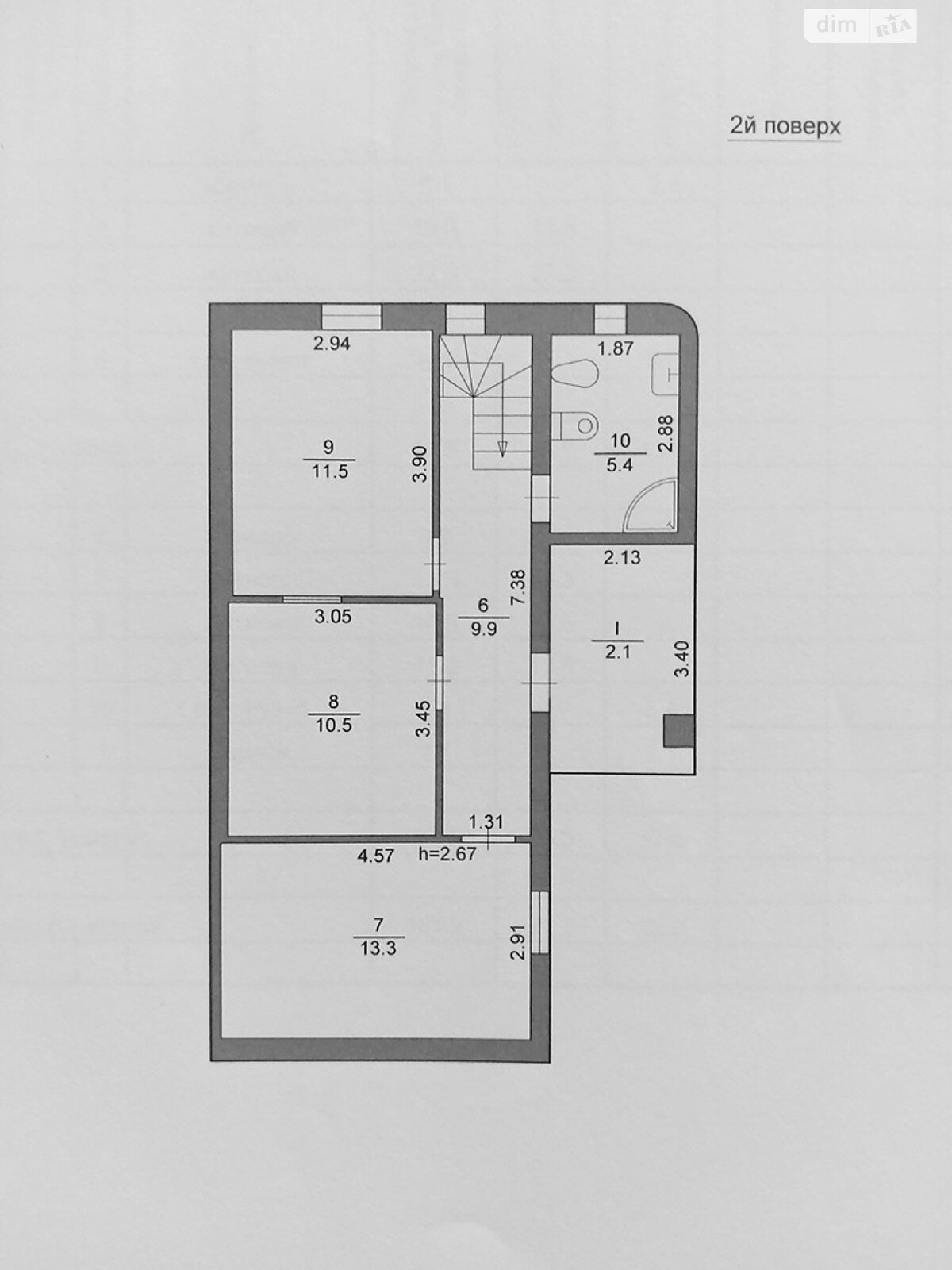 двухэтажный таунхаус, 107 кв. м, блочно-кирпичный. Продажа в Стрые район Стрый фото 1
