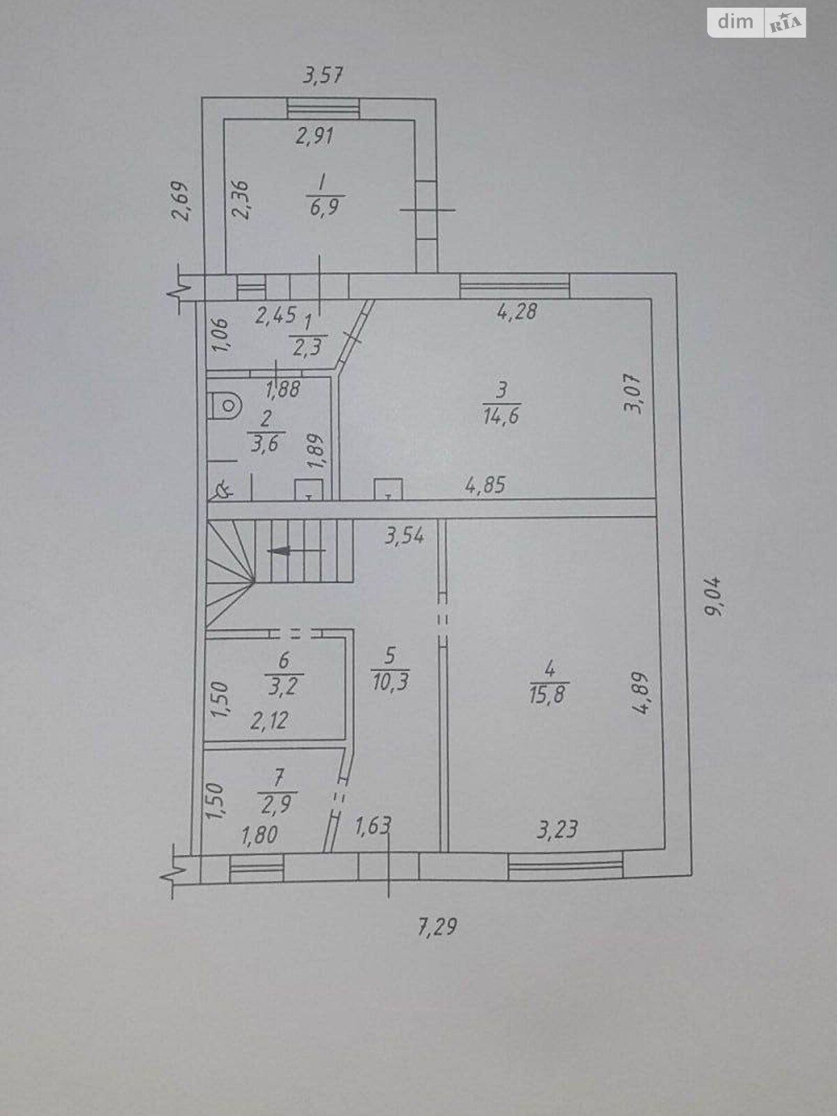 двухэтажный таунхаус, 115 кв. м, кирпич. Продажа в Сумах фото 1