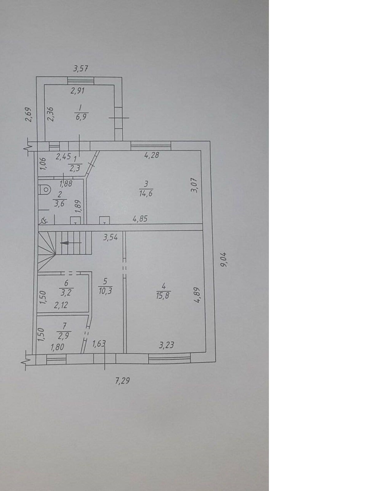 двухэтажный таунхаус, 115 кв. м, кирпич. Продажа в Сумах фото 1