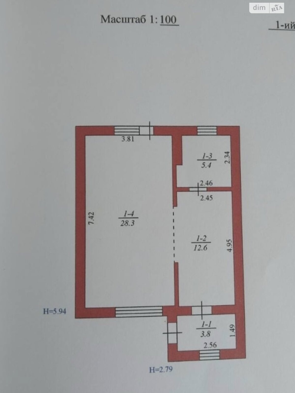 двоповерховий таунхаус, 92 кв. м, цегла. Продаж у Тарасове фото 1