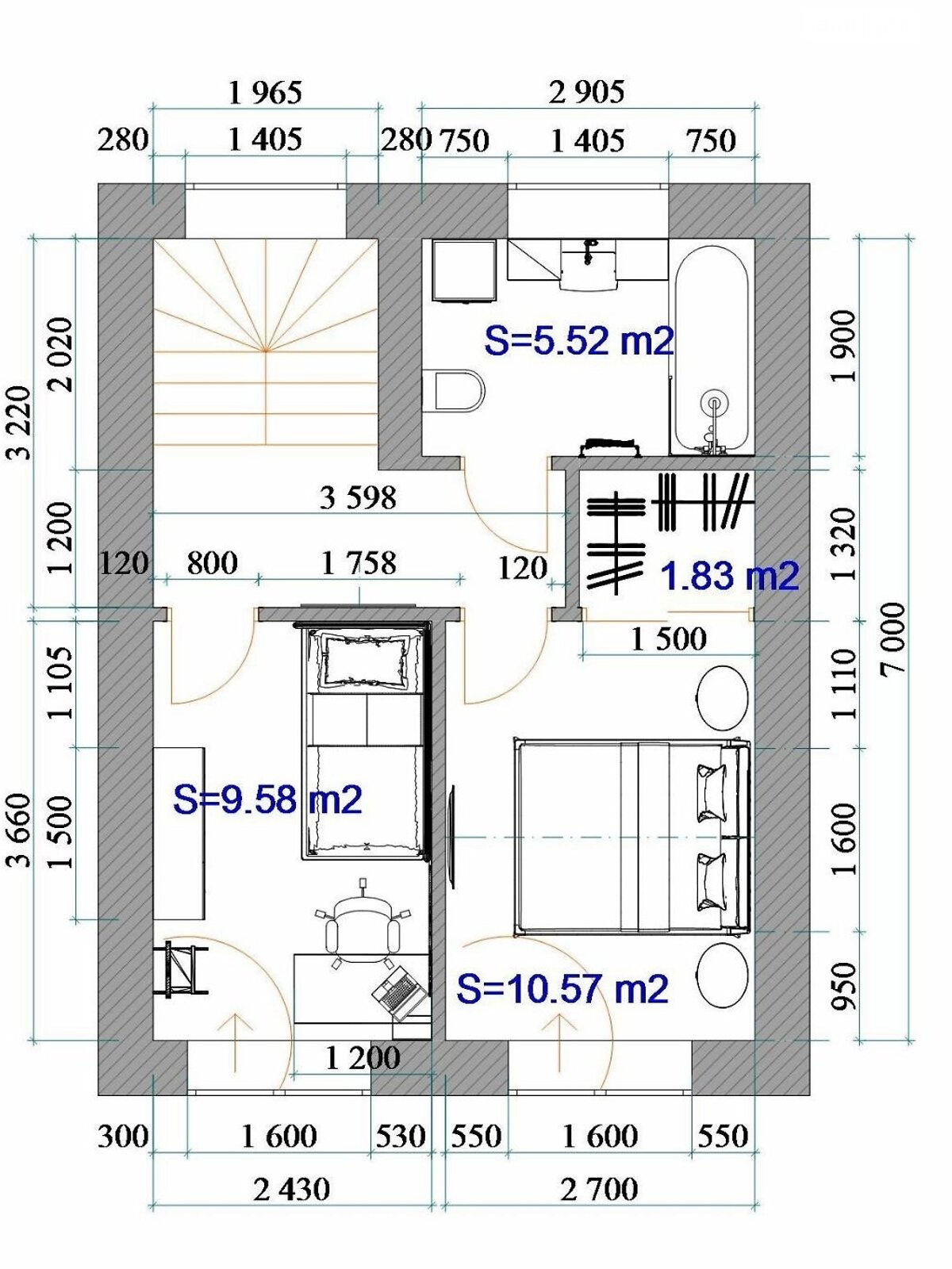 трехэтажный таунхаус, 105.3 кв. м, керамический блок. Продажа в Вишневом фото 1