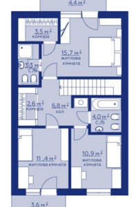 двухэтажный таунхаус, 123 кв. м, кирпич. Продажа в Волчинце фото 2