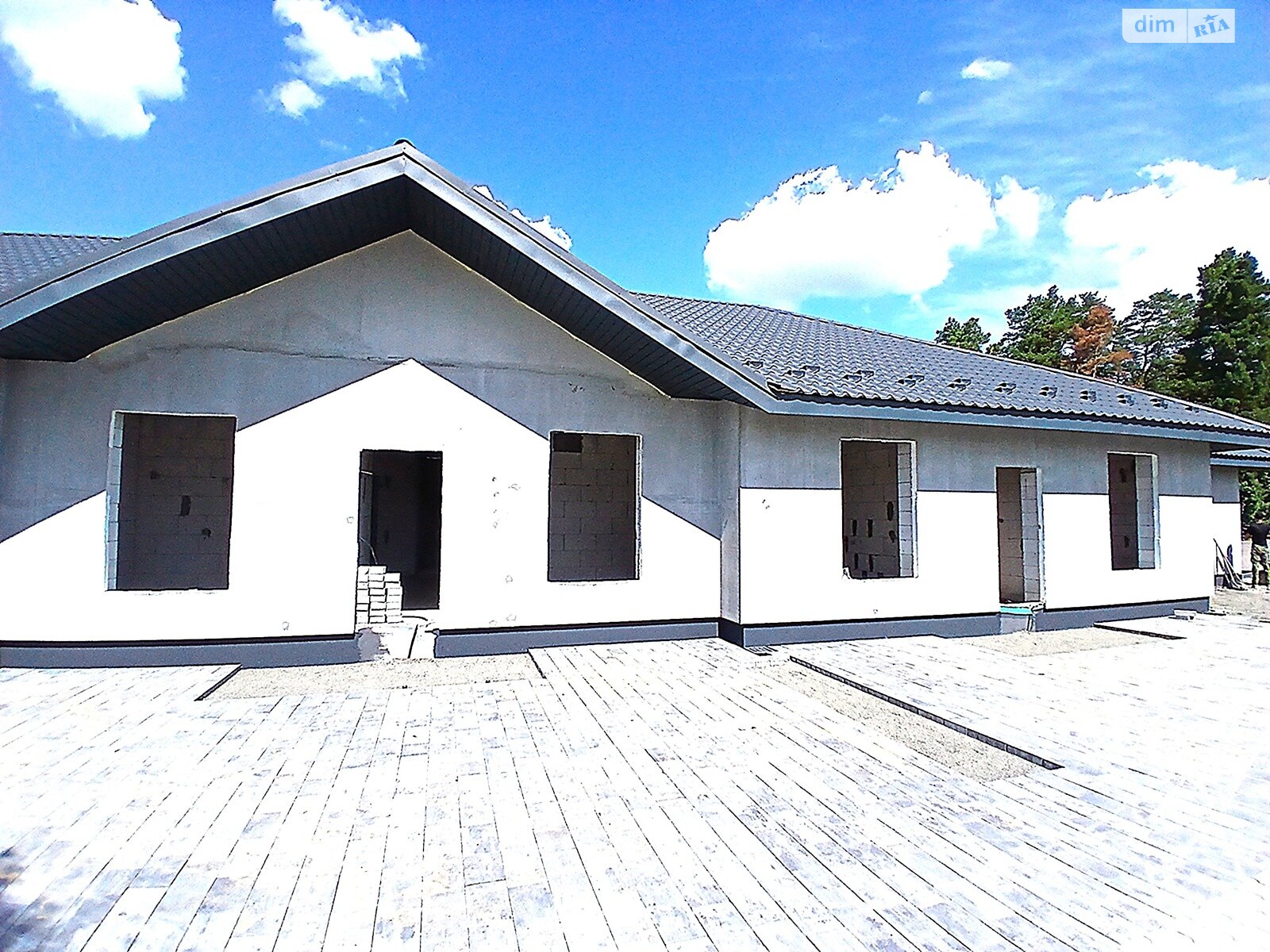 одноэтажный таунхаус, 82.25 кв. м, газобетон. Продажа в Ворзеле фото 1