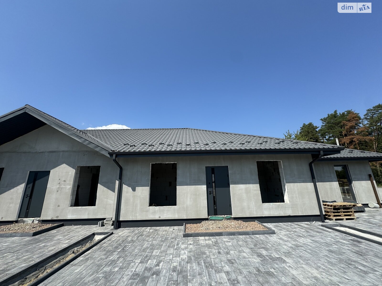 одноэтажный таунхаус, 82.25 кв. м, газобетон. Продажа в Ворзеле фото 1