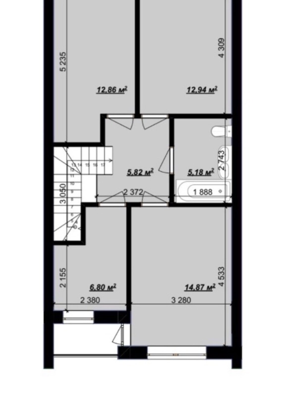 двоповерховий таунхаус, 125 кв. м, газобетон. Продаж у Ворзелі фото 1