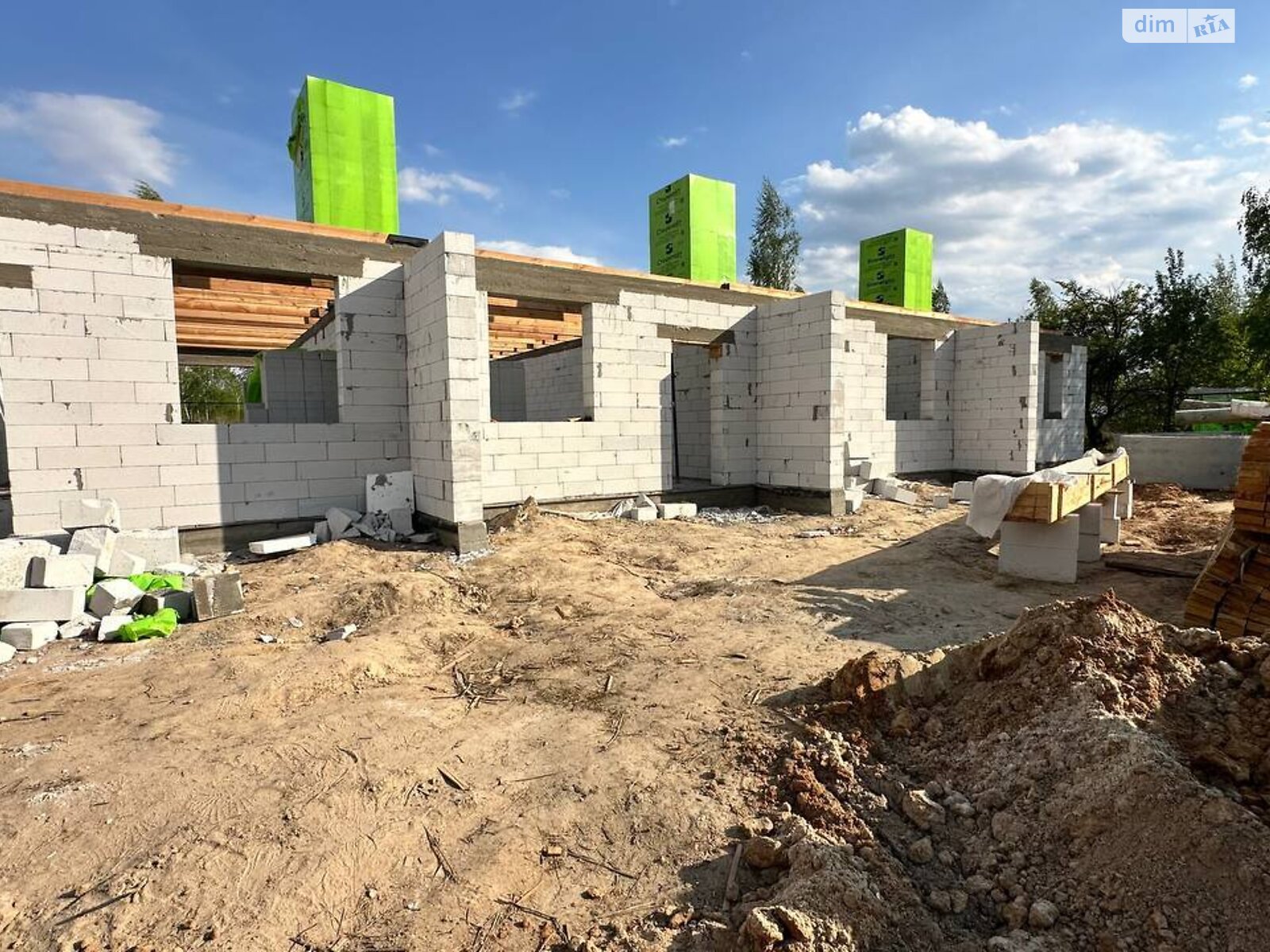 одноповерховий таунхаус, 56.3 кв. м, газобетон. Продаж у Ворзелі фото 1 одноповерховий таунхаус, 56.3 кв. м, газобетон. Продаж у Ворзелі фото 1