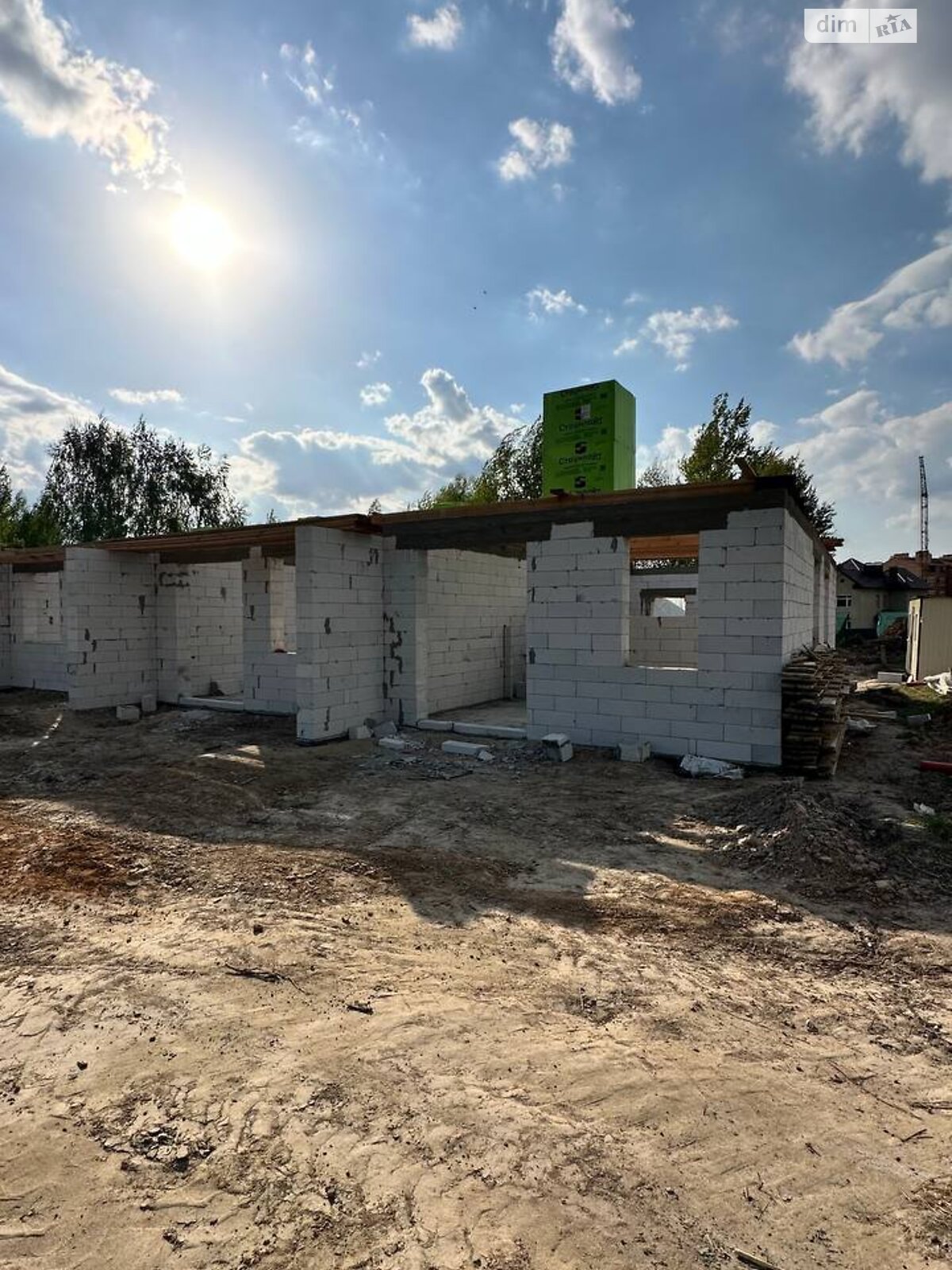 одноповерховий таунхаус, 56.3 кв. м, газобетон. Продаж у Ворзелі фото 1 одноповерховий таунхаус, 56.3 кв. м, газобетон. Продаж у Ворзелі фото 1