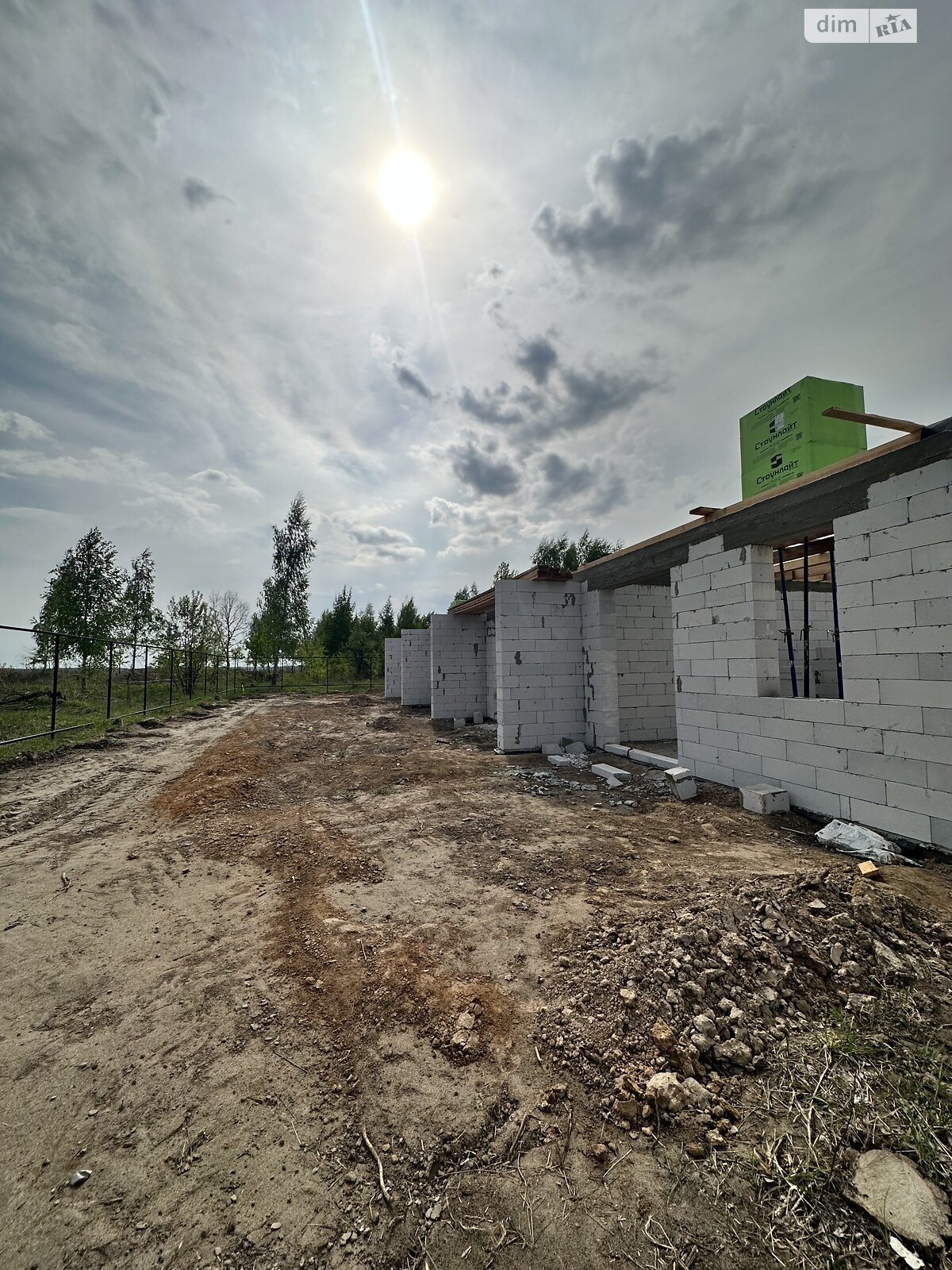 одноповерховий таунхаус, 56.3 кв. м, газобетон. Продаж у Ворзелі фото 1 одноповерховий таунхаус, 56.3 кв. м, газобетон. Продаж у Ворзелі фото 1