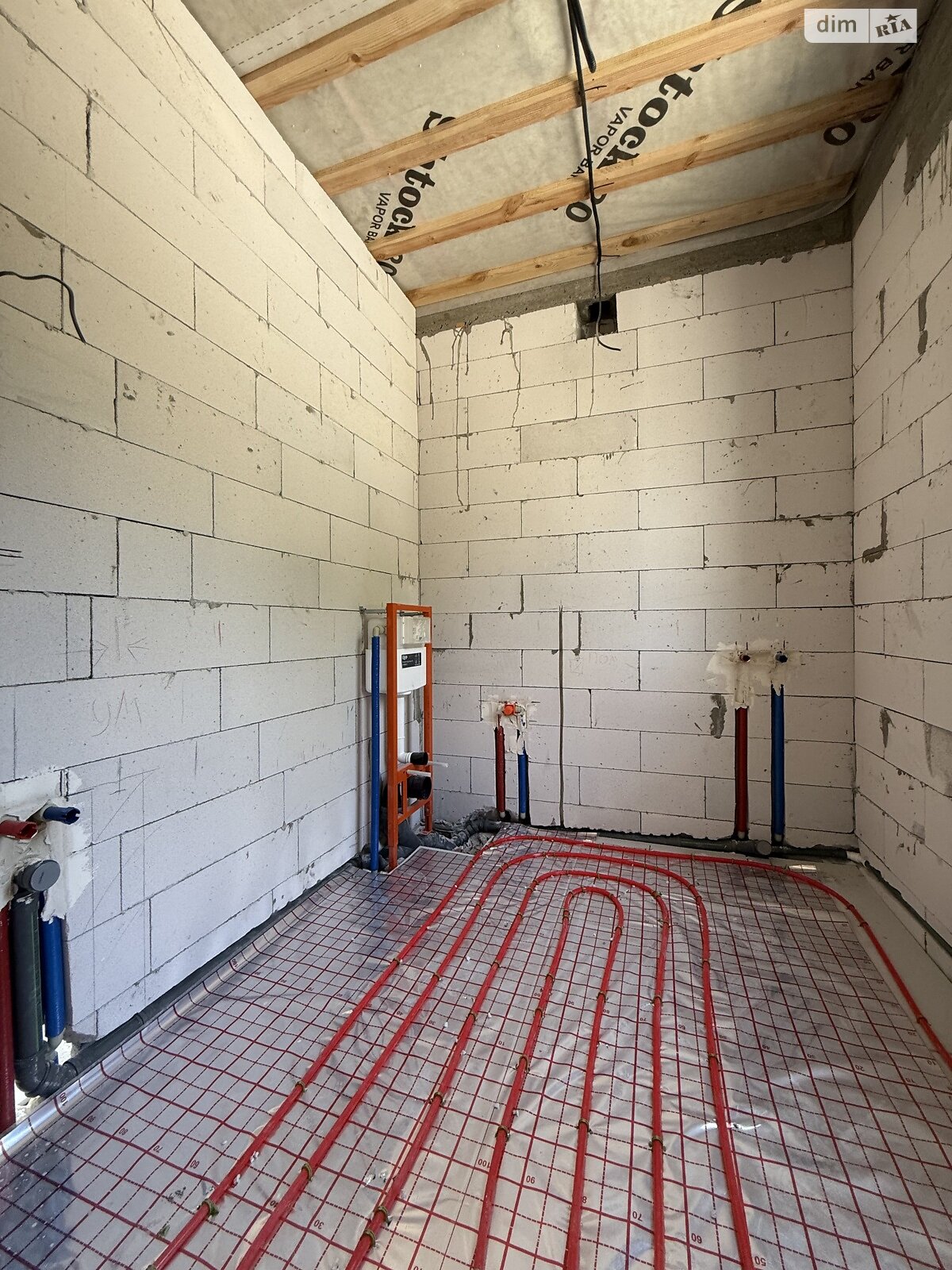 одноэтажный таунхаус, 56.3 кв. м, газобетон. Продажа в Ворзеле фото 1