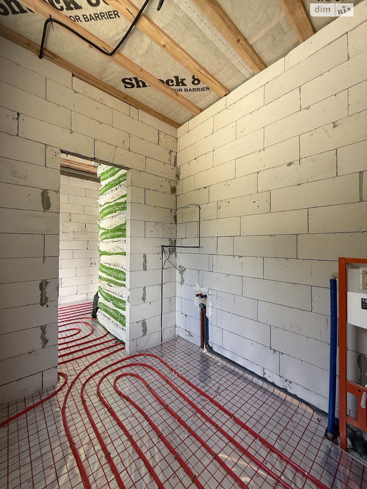 одноэтажный таунхаус, 56.3 кв. м, газобетон. Продажа в Ворзеле фото 1