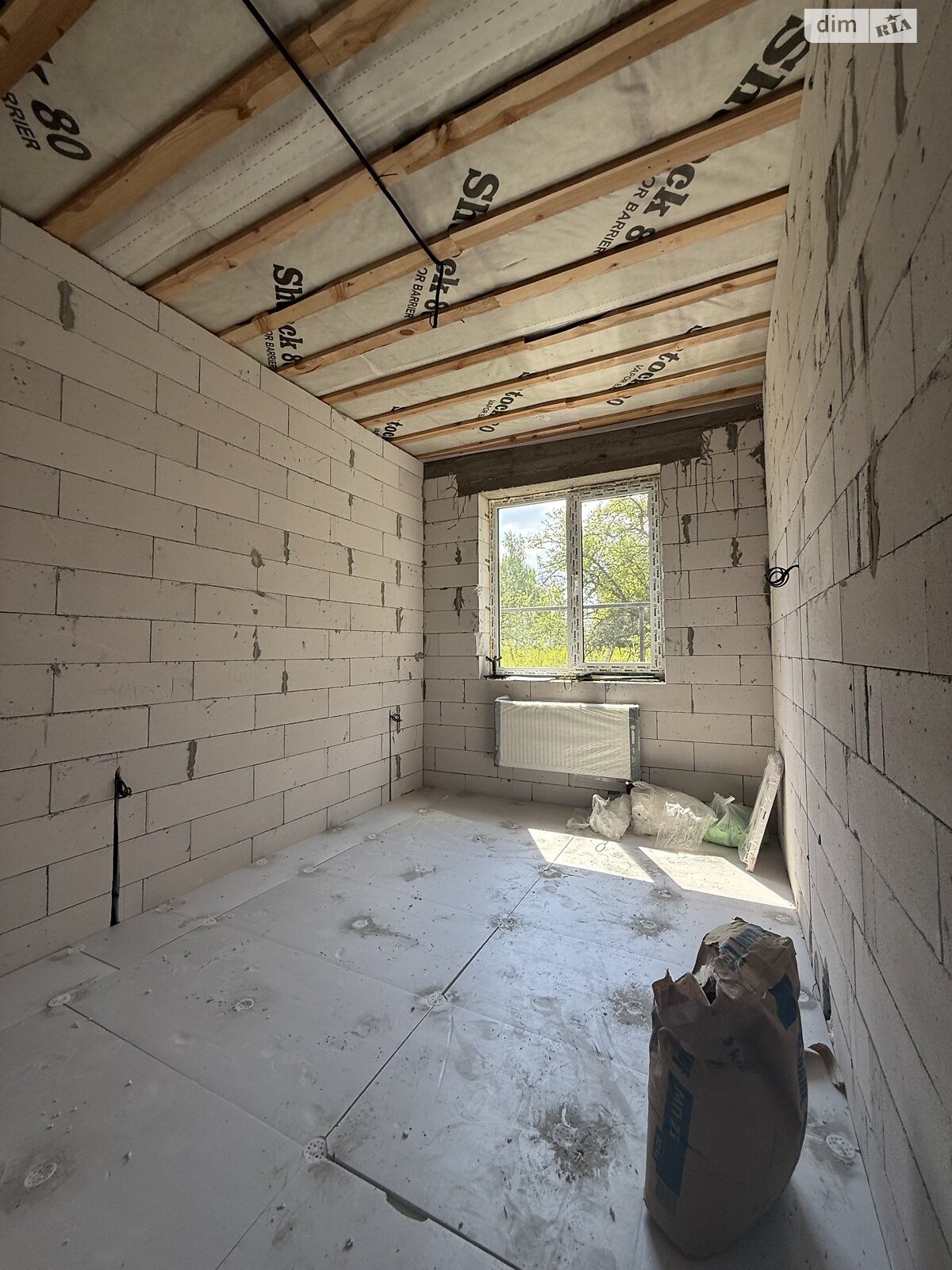 одноэтажный таунхаус, 56.3 кв. м, газобетон. Продажа в Ворзеле фото 1