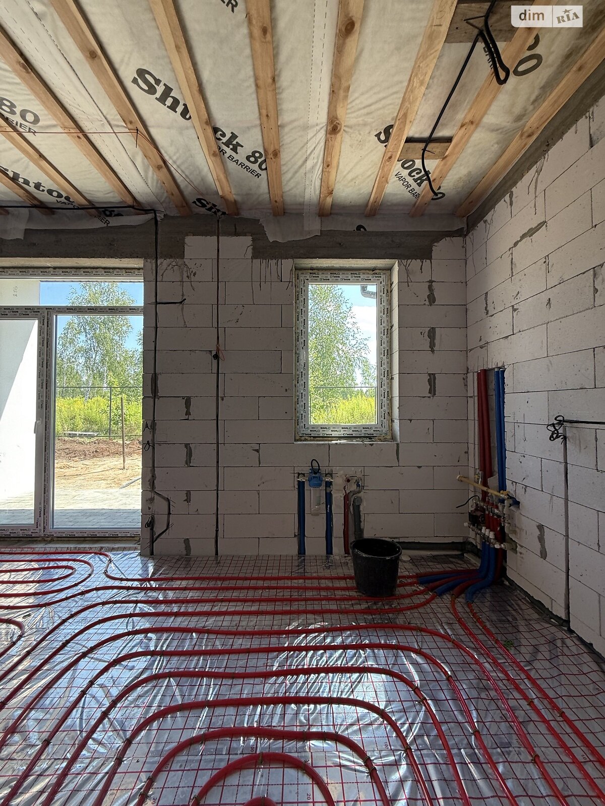 одноэтажный таунхаус, 56.3 кв. м, газобетон. Продажа в Ворзеле фото 1