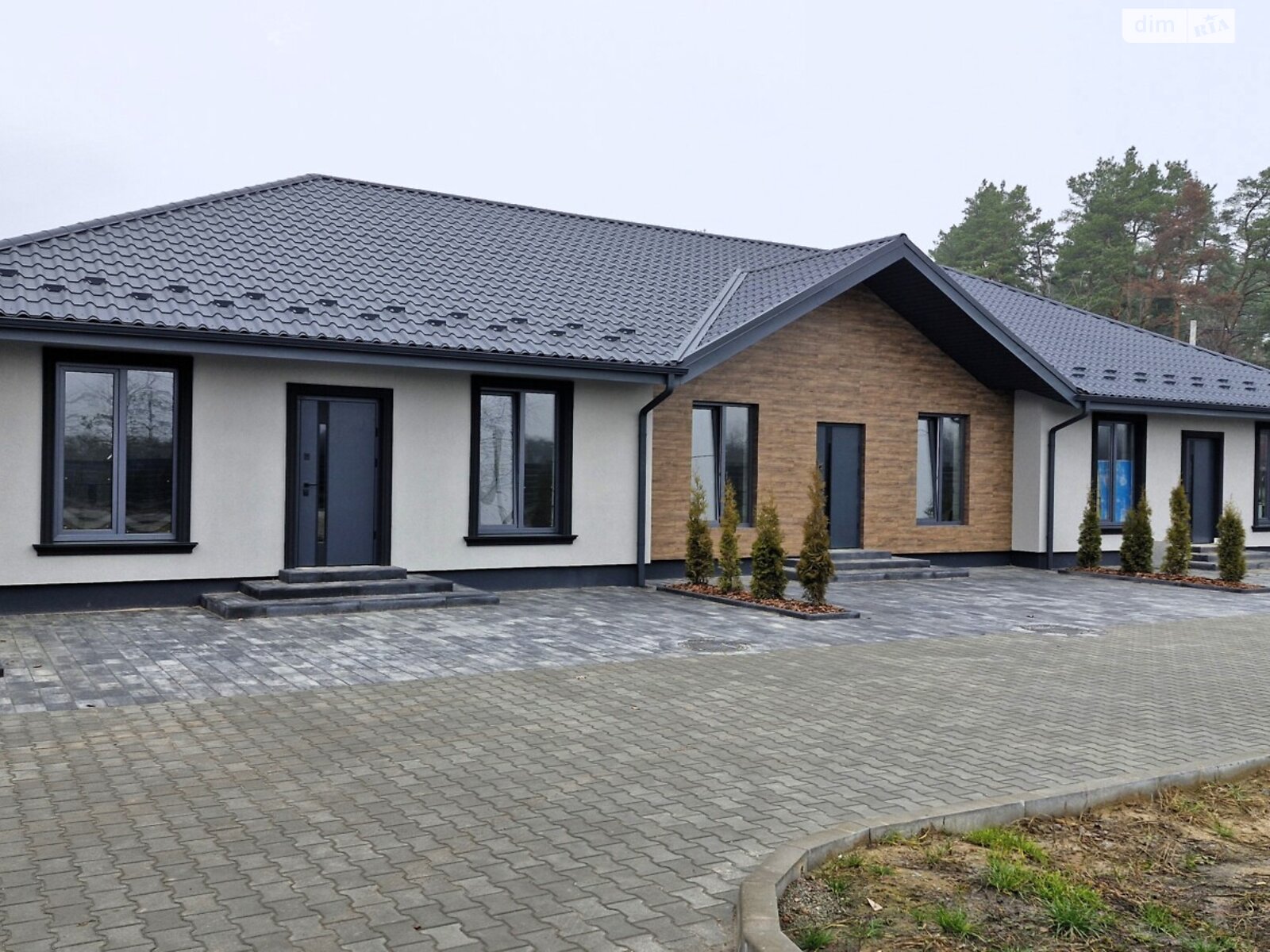 одноэтажный таунхаус, 82 кв. м, газобетон. Продажа в Ворзеле фото 1