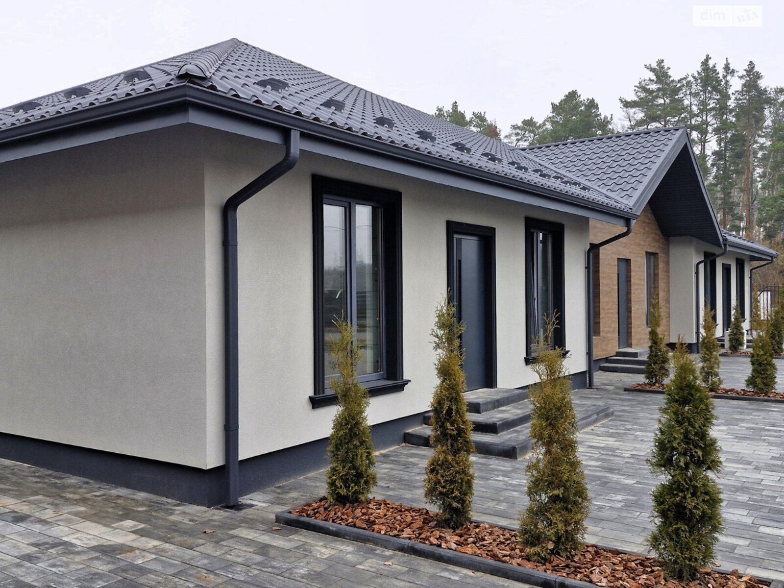 одноэтажный таунхаус, 82 кв. м, газобетон. Продажа в Ворзеле фото 1