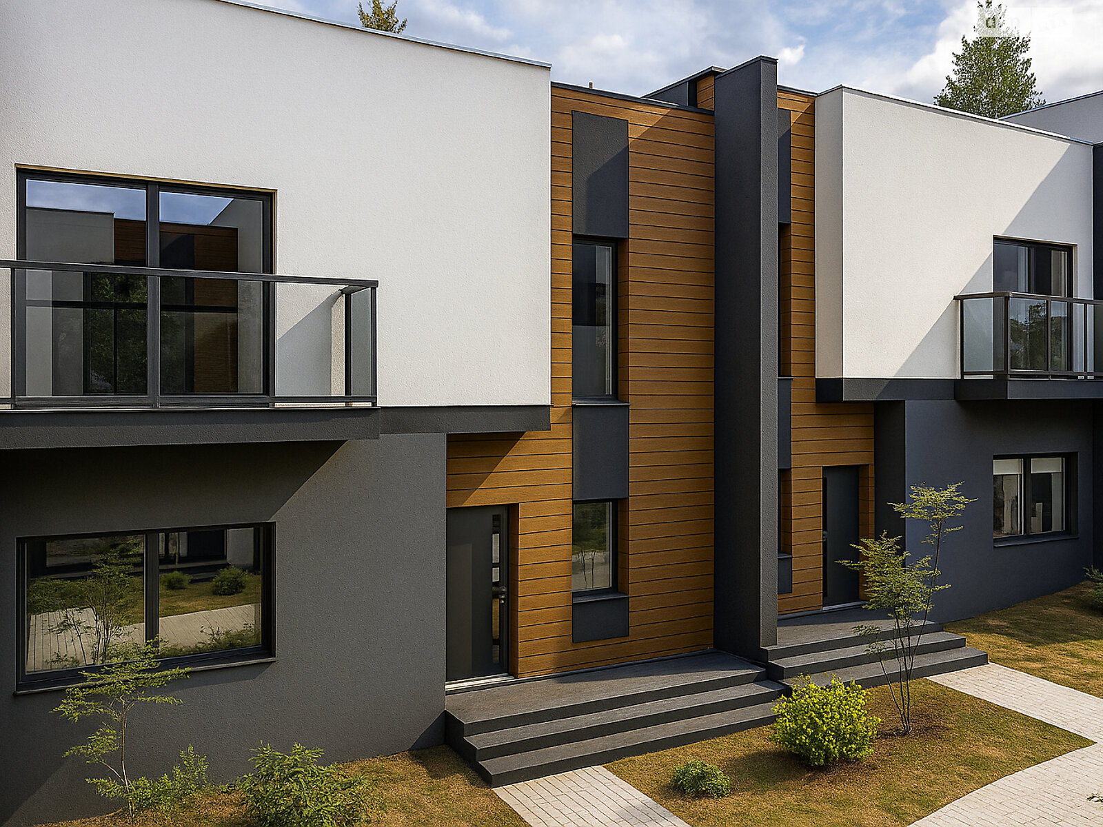 двоповерховий таунхаус, 116.5 кв. м, керамічний блок. Продаж у Зубрі фото 1